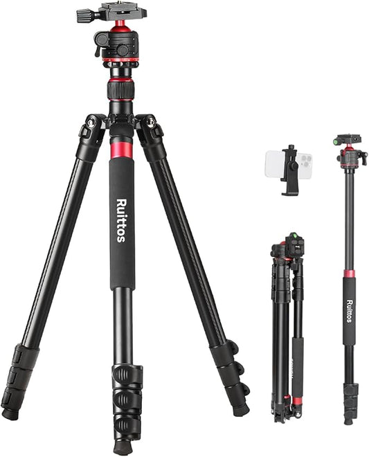 Travel Tripod, Video Camcorders, Action Cameras, Telescopes...8.8lbs by Ruittos