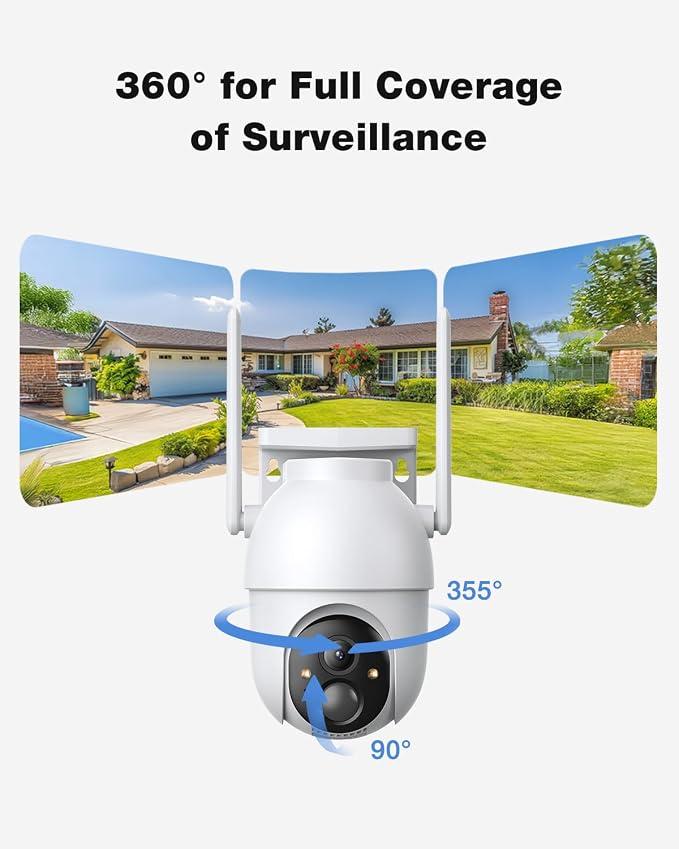 SEHMUA-4MP Security Cameras Wireless Outdoor, No Subscription Required - Image 8
