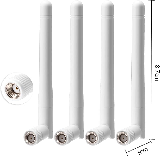 Bingfu External WiFi Antenna RP-SMA 2.4GHz 5GHz 5.8GHz 3dBi Dual Band Wireless - Image 7