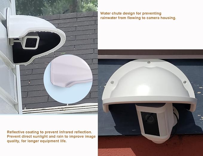 Universal Sun Rain Shade Camera Cover Shield, 3 Pack - Image 2