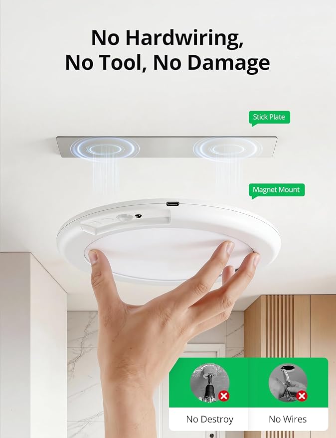 Bojim Rechargeable RGB Waterproof Shower Ceiling Light - Image 3