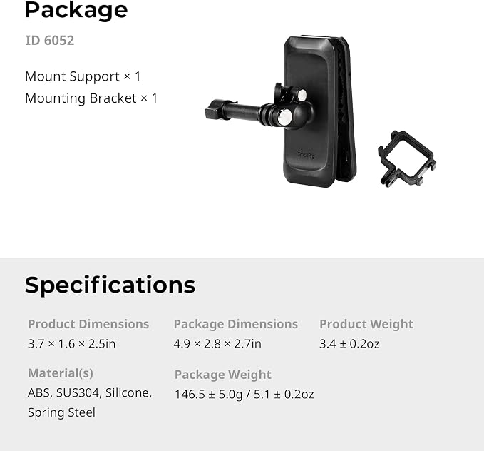 SMALLRIG Magnetic Backpack Strap Clip Mount - Image 7