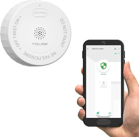 YoLink Photoelectric Smoke Alarm, Smart Smoke Detector by YoLink