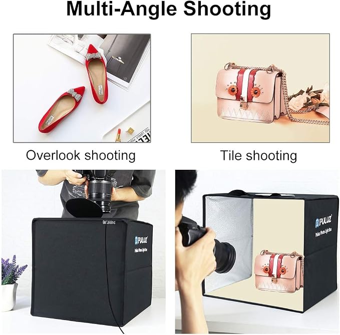 Photo Box 16" x 16" Quick Install Foldable Portable Studio Kit - Image 6