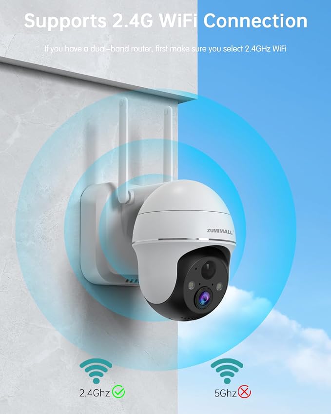 ZUMIMALL 2K Security Cameras Wireless Outdoor, Battery Powered Cameras - Image 4