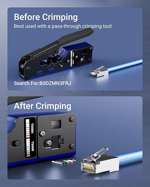VCE Cat6 Shielded RJ45 Pass Through Connectors - Image 5