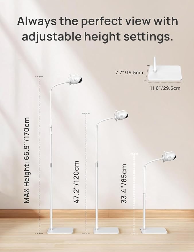 Dr.Care Baby Monitor Floor Stand, Universal Adjustable Gooseneck Holder - Image 2