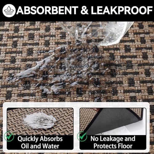 YDKGL Front Door Mat Indoor Non Slip Entry Mat Extra Large Black 36"x60" - Image 7