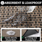YDKGL Front Door Mat Indoor Non Slip Entry Mat Extra Large Black 36"x60" - Image 7