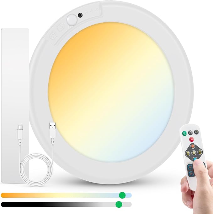 Bojim Wireless Waterproof Shower Light Rechargeable Motion Sensor Closet by BOJIM