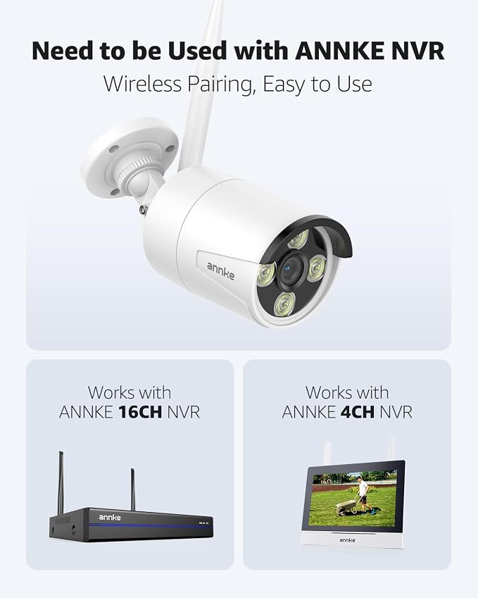 ANNKE 2-Pack Indoor/Outdoor 5MP Bullet Wireless Security Camera - Image 7