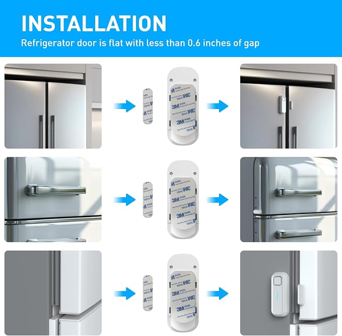 DAYTECH Fridge Door Alarm with Delay 1/2/3/4 mins Adjustable Close Windows - Image 8