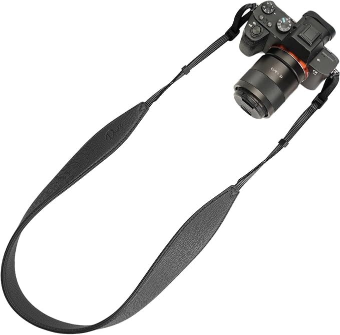 1.8”Wide Camera Strap, Fashionable PU Leather Camera Strap by Divvia