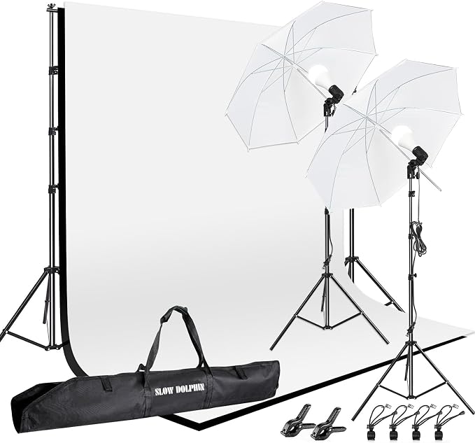SLOW DOLPHIN 10 x 8.5 ft Photography Photo Video Studio Background Stand by SLOWDOLPHIN