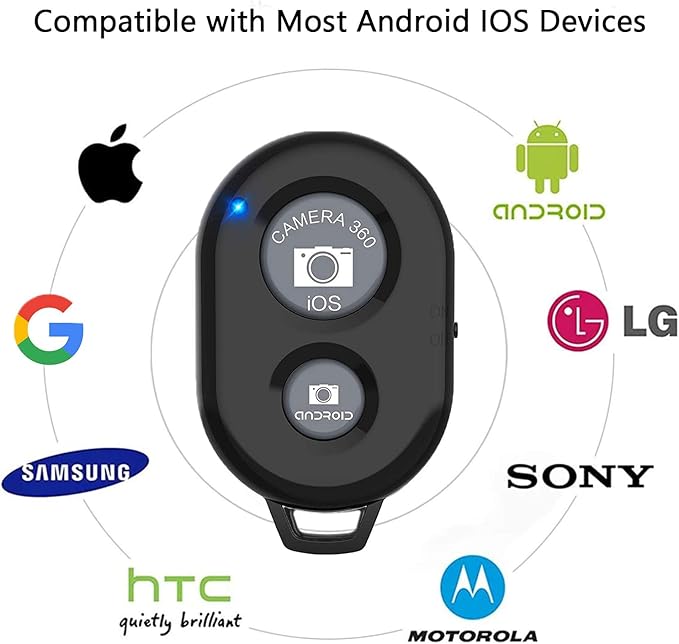 Wireless Remote Shutter for Cellphones and Tablets, AOQIYUE Bluetooth Remote - Image 5