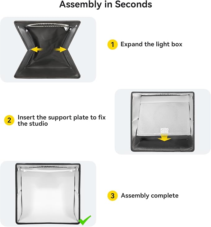 Photo Studio Light Box Photography, 6 Color Backdrops & 1 Diffuser - Image 6