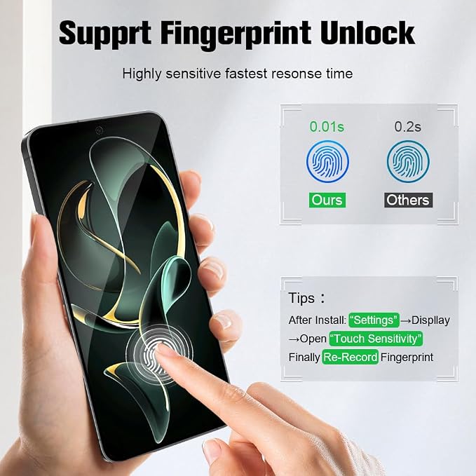 2 Pack Galaxy S26 Anti spy Privacy Screen Protector, 9H Tempered Glass - Image 6