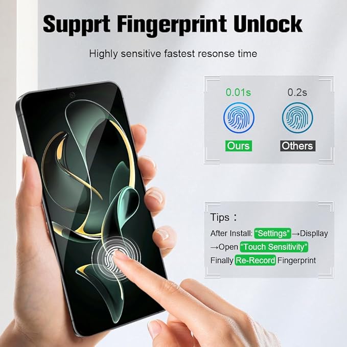 2 Pack Galaxy S26 Plus Anti spy Privacy Screen Protector, 9H Tempered Glass - Image 6
