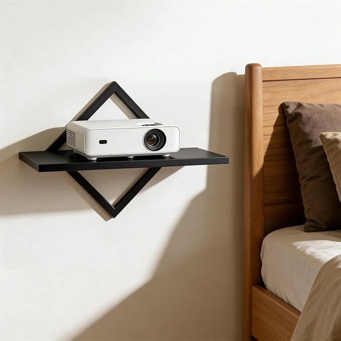 DAWASAPAT Projector Shelf for Wall Mount, 14.97" x 7.87" Floating Shelf & Rack - Image 2