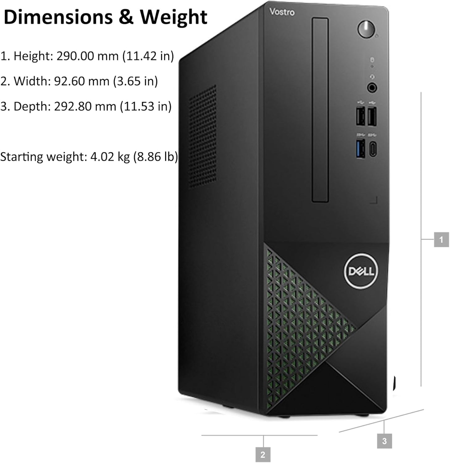 Dell Small Desktop Computer for Home & Business - 3030s SFF Desktop PC, Intel Core i5-14400 (Beat i7-13620H), 16GB DDR5 RAM, 512GB PCIe SSD, WiFi 6, Bluetooth, KB and Mouse, Windows 11 Pro