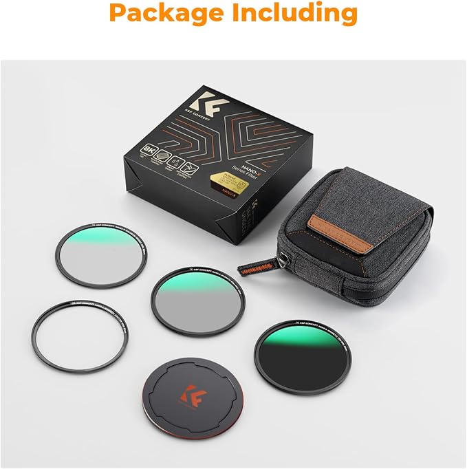 K&F CONCEPT 67mm Magnetic CPL+ND8+ND64+Magnetic Basic Ring+Lens Cap Camera Lens - Image 7