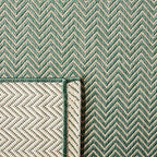 SAFAVIEH Courtyard Outdoor Area Rug 9'x12', Dark Green & Beige CY8022-32221 - Image 5