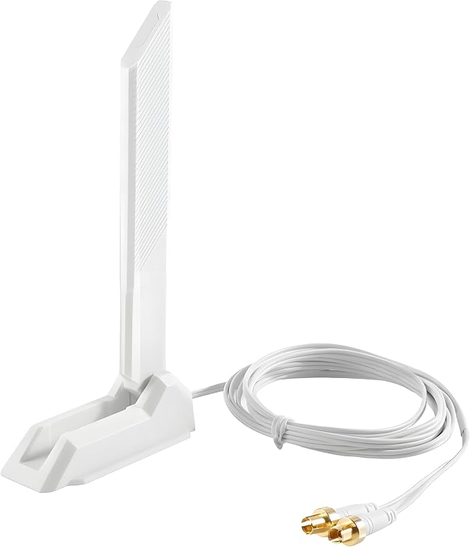 White WiFi 7 Gaming Motherboard Magnetic Base Antenna by Unknown