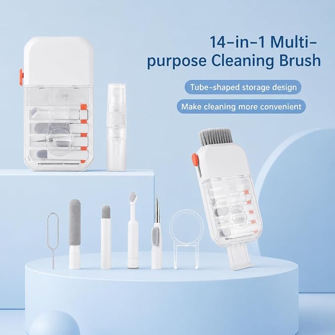 14 in 1 Earphone Cleaner Kit, Charging Port Cleaner, - Image 2