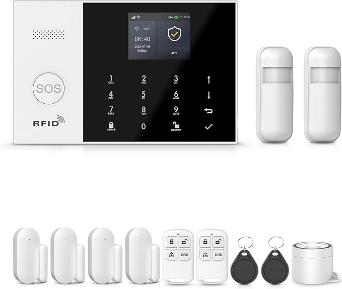 PGST Home Security System, 12 Pieces Wireless Alarm System by PGST