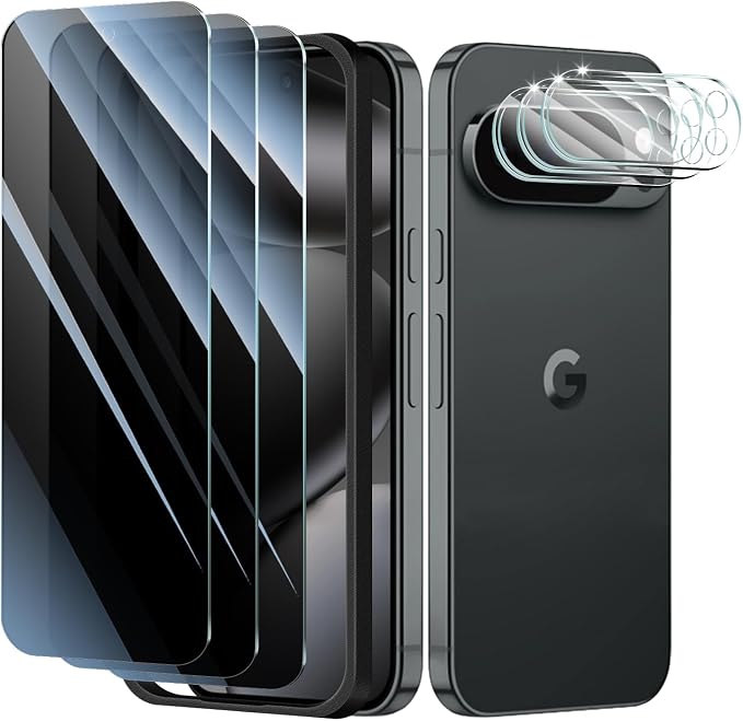 3+3+1-Pack, Privacy Screen Protector and Camera Lens Protector by ScreenProtectorCase