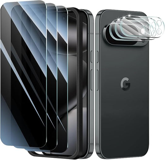 3+3+1-Pack, Privacy Screen Protector and Camera Lens Protector by ScreenProtectorCase