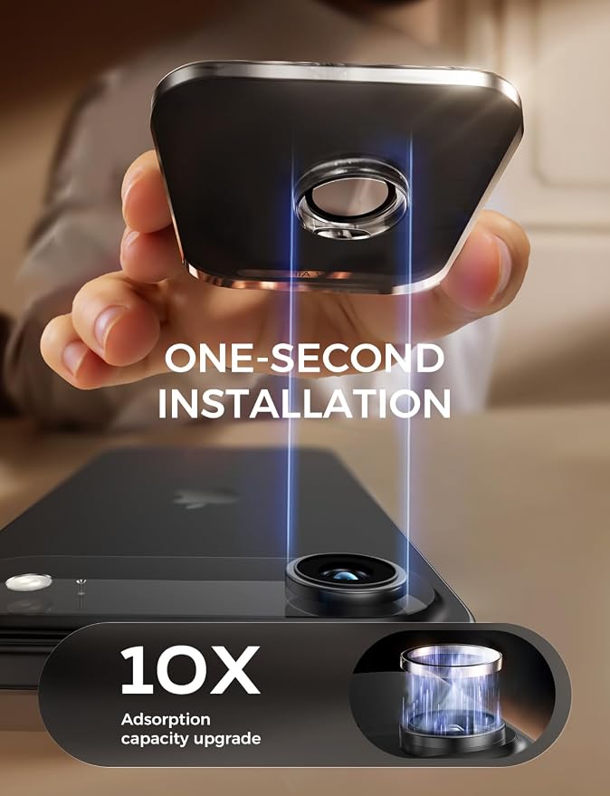 MAGIC JOHN for iPhone Air Camera Lens Protector 9H Aerospace Tempered Glass - Image 2