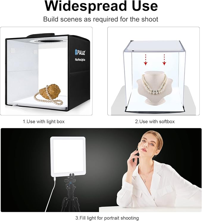 LED Shadowless Light Panel Pad for Photo Studio Box, PULUZ Photography Soft - Image 5