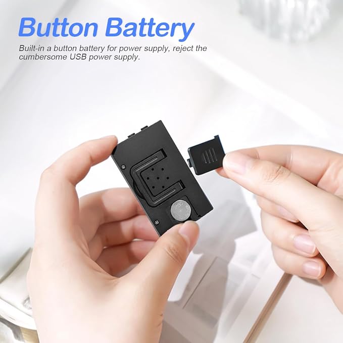 Osilly Mini Digital Clock for Car Dashboard, Battery Operated & Clear LCD - Image 3