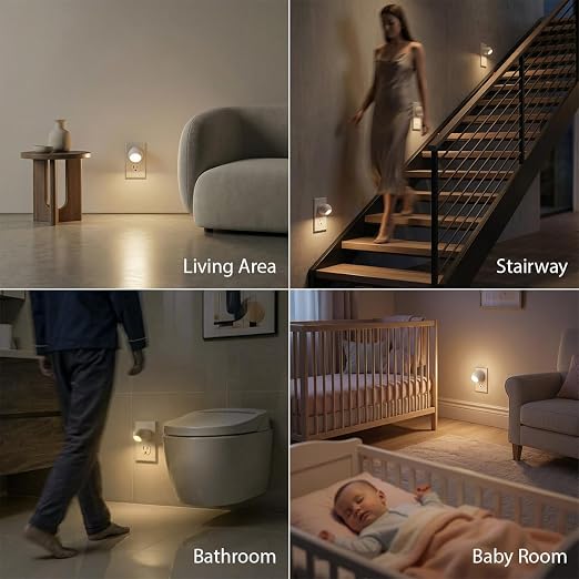 Mini LED Night Light Plug-in Smart Sensor Directional Lamp - Image 6