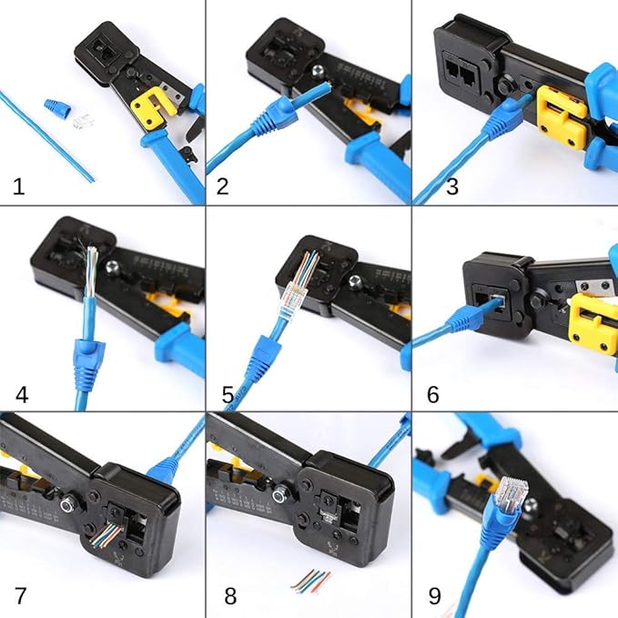 UbiGear® Professional Pass-Through Network Tool Kits Network/Phone Cable Tester - Image 4