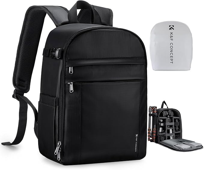 K&F CONCEPT Camera Bag Backpack, Professional DSLR/SLR/Mirrorless Camera by KFCONCEPT