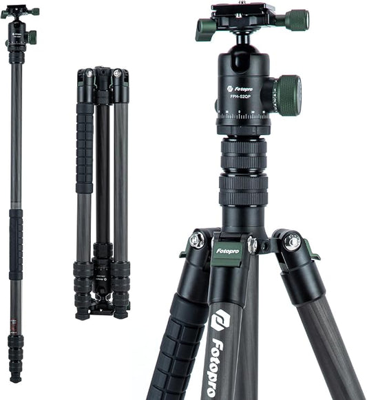 Fotopro 73" Carbon Fiber Tripod by Fotopro