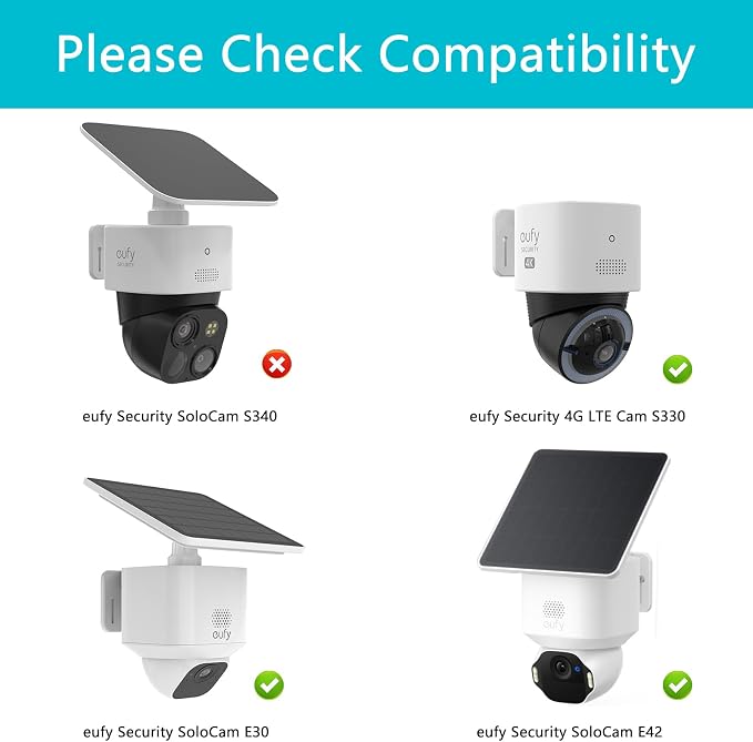 Sun Shade Rain Cover for eufy SoloCam E30 and SoloCam E42, Protective Camera - Image 2