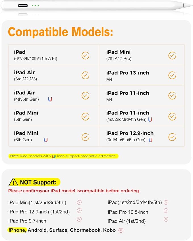 Blue Pen for iPad – Fast Charging, Palm Rejection and Tilt Sensitivity - Image 7