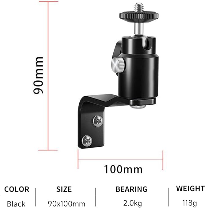 E Shape Adjustable Metal Camera Wall Mount, Speaker Wall Mount, - Image 6