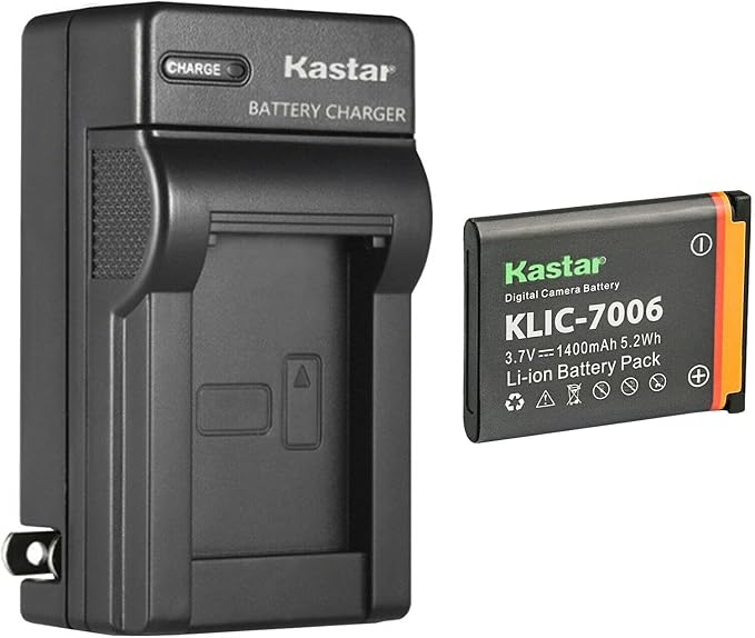 Kastar 1-Pack K7006 Battery and AC Wall Charger Replacement by Kastar