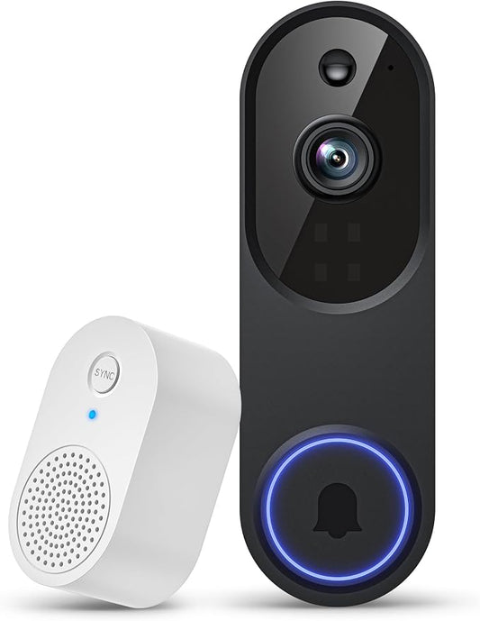 1080P Wireless Video Doorbell Camera, AI Human Detection by Unknown