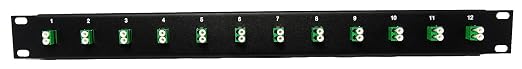 12 Port LC Fiber Patch Panel APC Singlemode 19" - Image 4