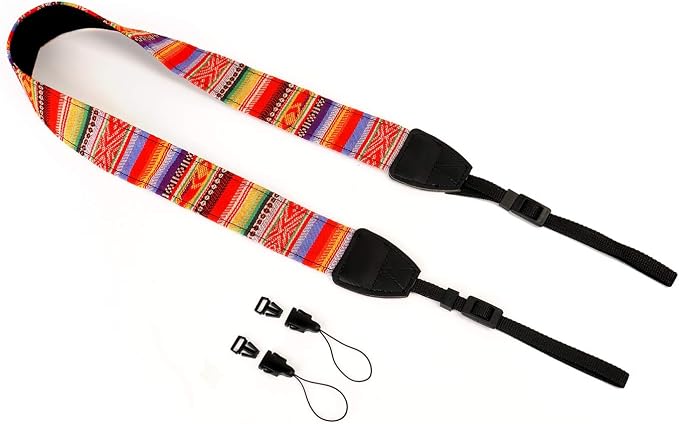 Camera Strap Canvas Rainbow Shoulder Strap - Image 3