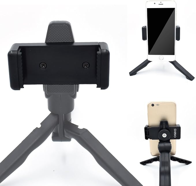 Universal Cell Phone Tripod Mount Adapter, OIMIO Phone Holder Clip Connector - Image 3