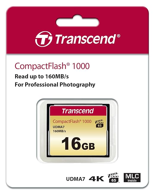 Transcend 16GB CF1000, CompactFlash Memory Card, UDMA 7, High Speed, - Image 2