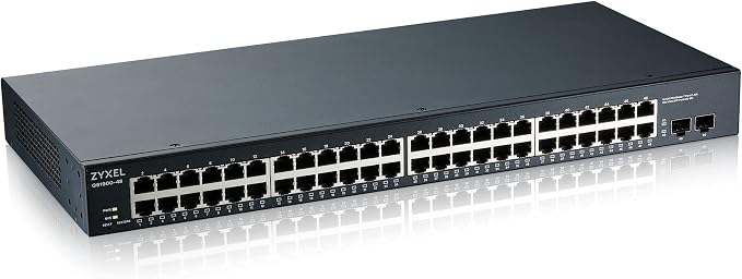 Zyxel 48 Port Ethernet Switch | Smart Managed Gigabit Network Switch | 48x GbE by ZYXELNETWORKS