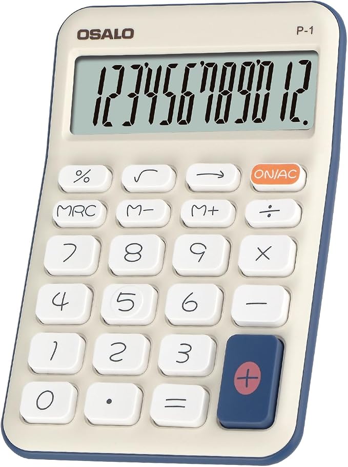 Pendancy Small Desk Calculator Cute, 12 Digit LCD Display, Basic Function by Pendancy