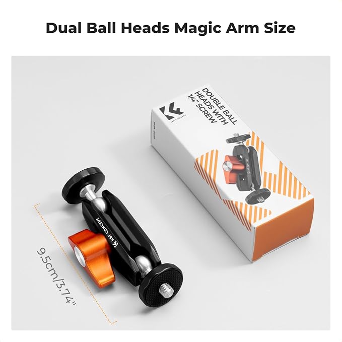 K&F CONCEPT Dual Ball Heads Magic Arm, Articulating Mini Magic Arm - Image 7